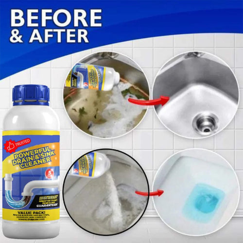 Drain Blockage Cleaner Sink Cleaner Powder, Clog, Toilet Blockage Cleaner