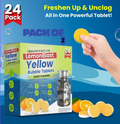 LemonBlast Yellow Bubble Tablets – Odor Eliminator + Blockage Remover BUY 1 GET 1 FREE
