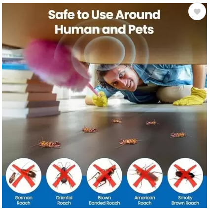 Cockroach Killer Roach Gel- Long-Lasting Pest Control for Home, Kitchen & Office Pack of 6 Pcs