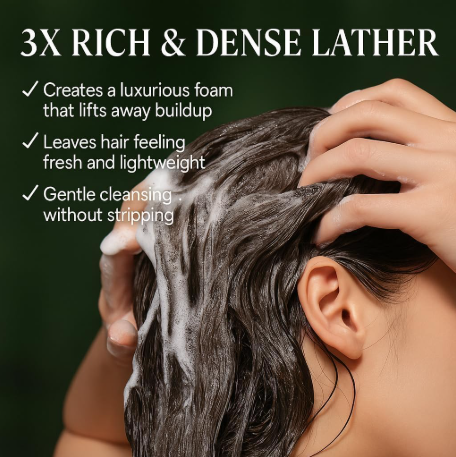 Nature Triangle Shampoo Bar, Nature Green Soap Shampoo, Control Oiliness, Eliminate Dandruff, Strengthen Hair, And Improve Frizziness, Cleansing Hair for Women and Mens